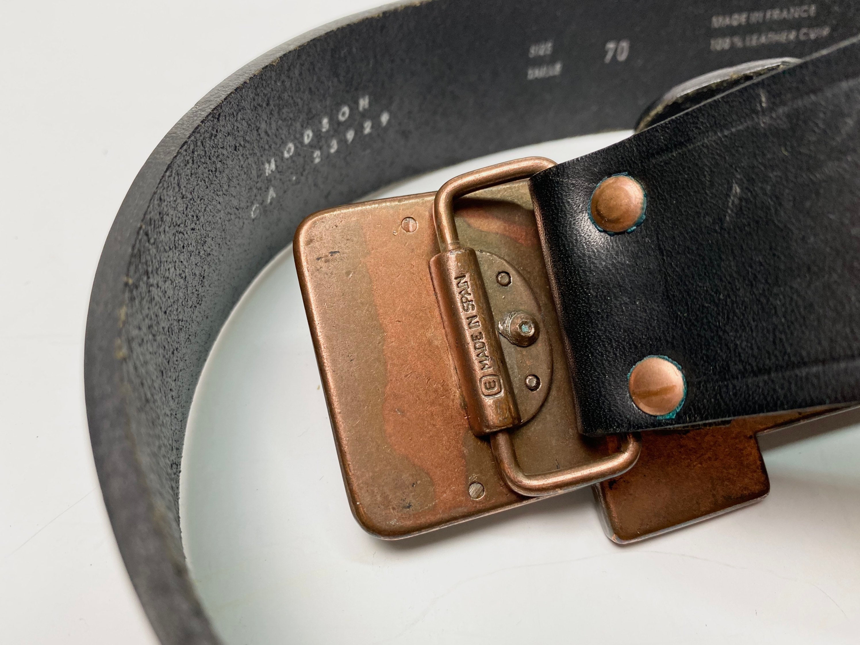 1990s Jean Paul Gaultier, Vintage Leather Belt, 90s Gaultier