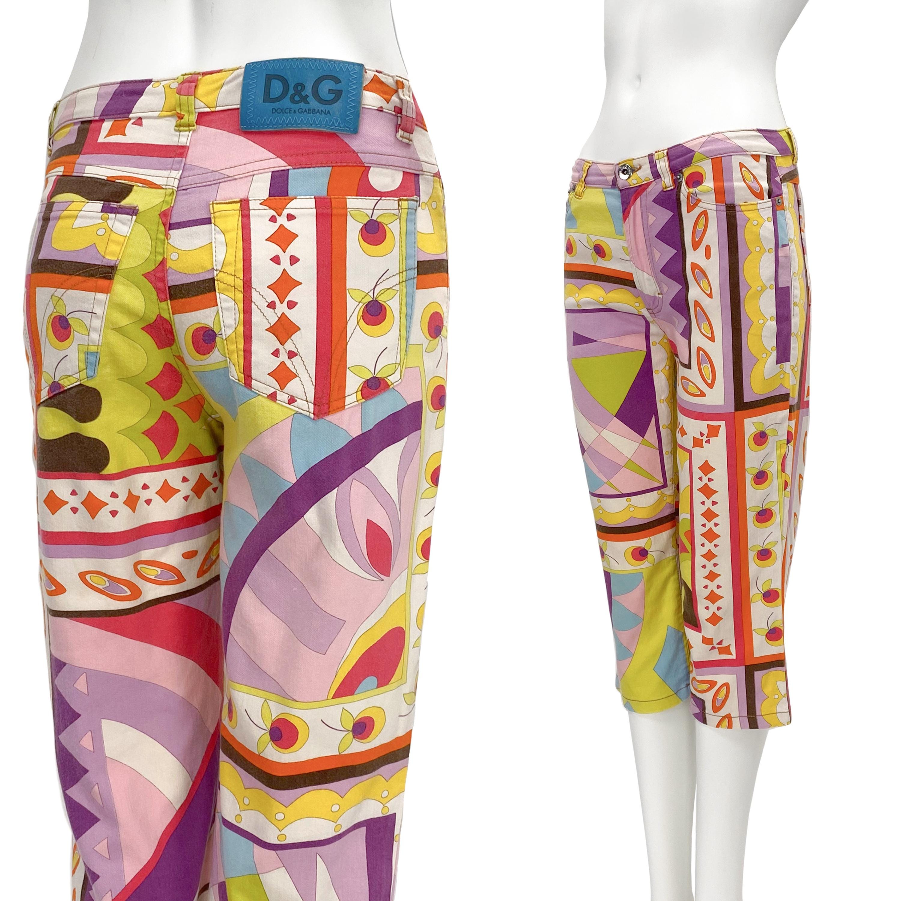 2000s Dolce Gabbana, D&G Capris, Y2k Capris, Dolce and 2000s Dolce Gabbana, D&G Capris, Y2k Capris, Dolce and