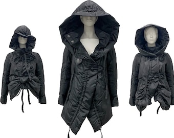 2000s Marithe Francois Girbaud, Avant Garde Puffer Coat, Y2k Multiposition Coat, Vintage Down Coat, Ruched Puffer Coat, Y2k Clothing - Etsy 2000s Marithe Francois Girbaud, Avant Garde Puffer Coat, Y2k Multiposition Coat, Vintage Down Coat, Ruched Puffer Coat, Y2k Clothing - Etsy