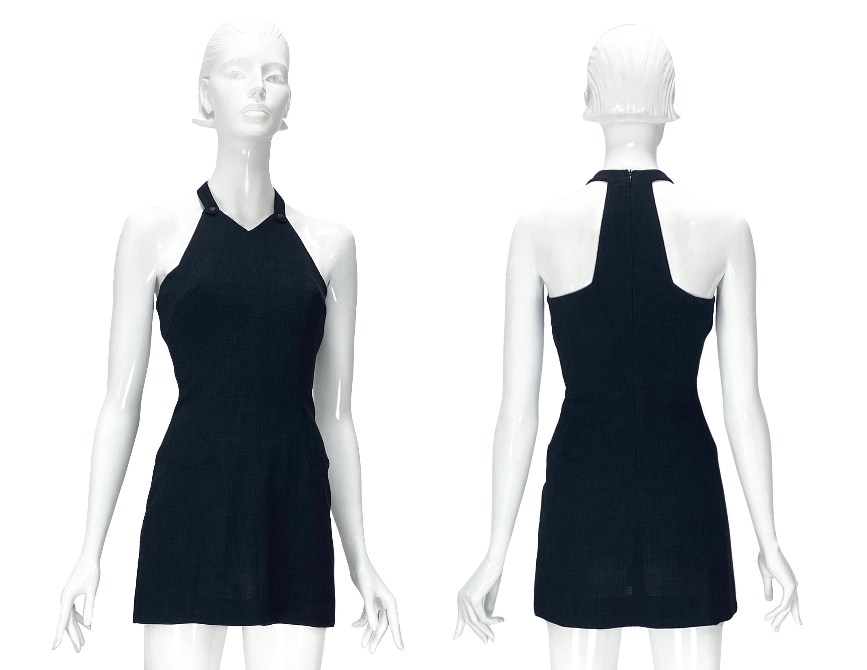 1990s MUGLER Dress, Thierry Mugler Dress, Black Dress
