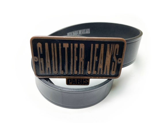 1990s Jean Paul Gaultier, Vintage Leather Belt, 90s Gaultier 1990s Jean Paul Gaultier, Vintage Leather Belt, 90s Gaultier
