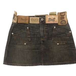 【送料&関税込】Dolce & Gabbana Denim Mini Skirt Denim mini skirt with rips in Blue for Women | Dolce&Gabbana® US