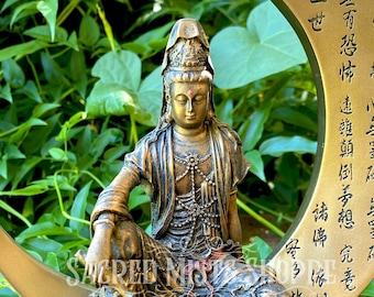 Top Collection Water & Moon Quan Yin Statue Kwan Yin Goddess of Mercy and Compassion Sculpture in Premium Cold Cast Bronze 4.75-Inch Collectible Figurine Top Collection Water & Moon Quan Yin Statue Kwan Yin Goddess of Mercy and Compassion Sculpture in Premium Cold Cast Bronze 4.75-Inch Collectible Figurine