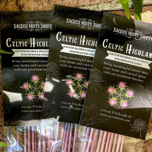 Celtic Highlands Incense Sticks Scottish Heather & Spear Etsy