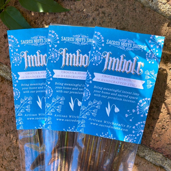 Imbolc Incense Sticks Crocus & Hyacinth Handmade for New Beginnings, Hope, Rebirth, Awakening Potential, Renewal, Ritual, Wicca, Witchcraft