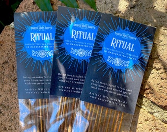 Ritual Incense Sticks Dark Patchouli & Ambergris Handmade for Ritual, Spells, Power, Sacred Space, Meditation, Energy, Wicca, Witchcraft