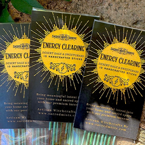Energy Clearing Incense Sticks Desert Sage & Sweetgrass Etsy