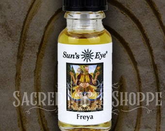 Freya Ritual Oil for Love, Beauty, Fertility, Goddess Energies, Candle Anointing, Aromatherapy, Spell, Ritual, Vegan, Wicca, Witchcraft