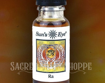 Ra Ritual Oil for Solar Energies, Eternal Fire, Divine Masculine, Candle Anointing, Aromatherapy, Spells, Ritual, Vegan, Wicca, Witchcraft