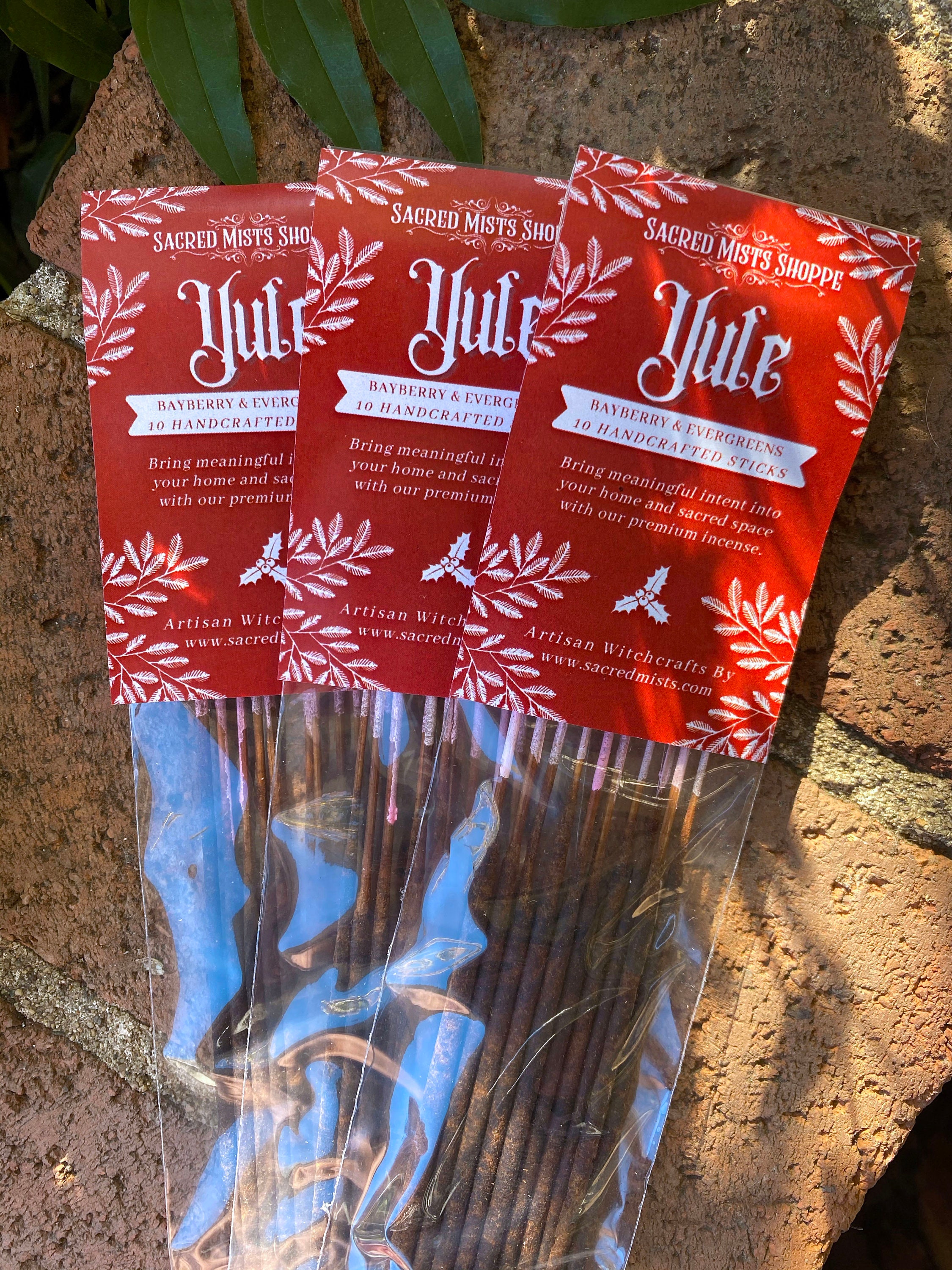 Yule Incense Sticks Bayberry & Evergreens Handmade for Winter Solstic…