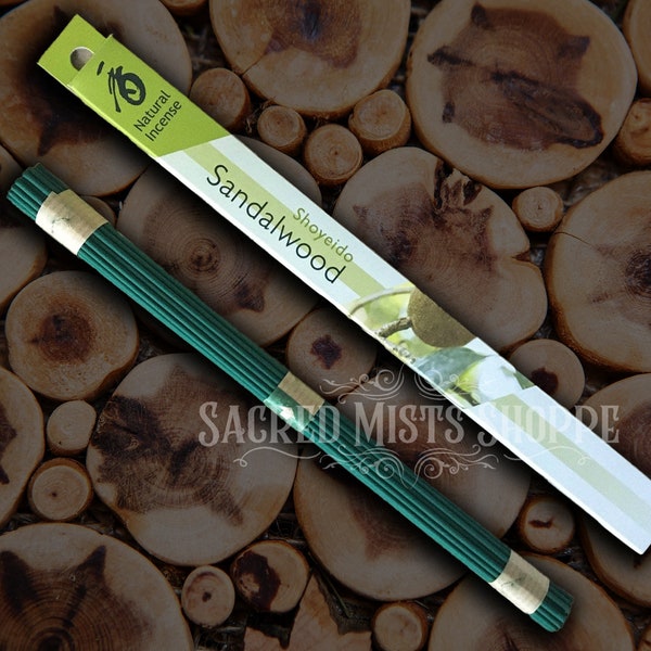 Sandalwood Incense Sticks by Shoyeido for Sacred Space, Aromatherapy, Meditation, Ritual, Devotions, Japanese Incense, Koh, No Stick Incense