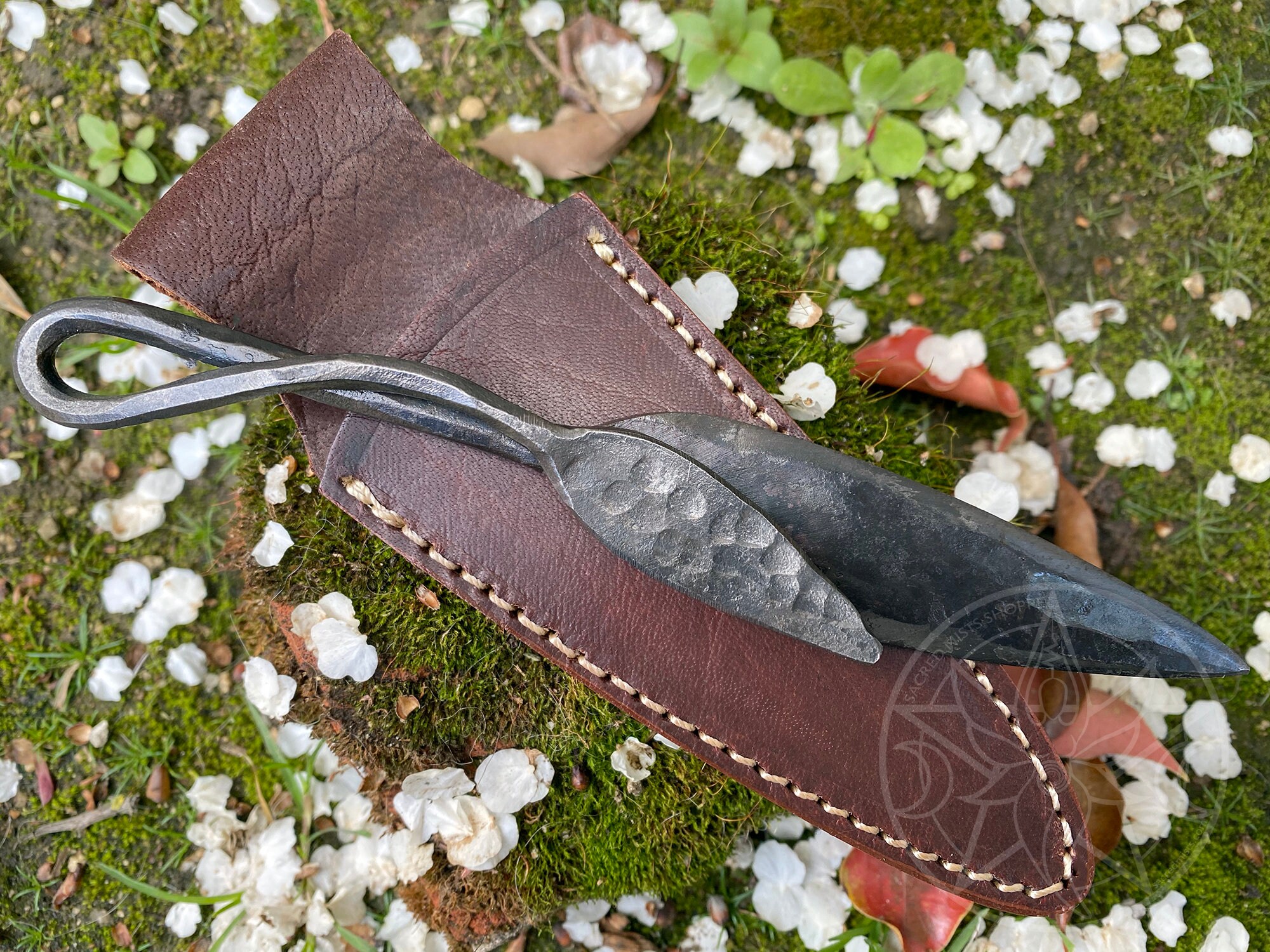 Hedge Witch Athame Hand Forged Carbon Steel Traditional Witch Ritual …