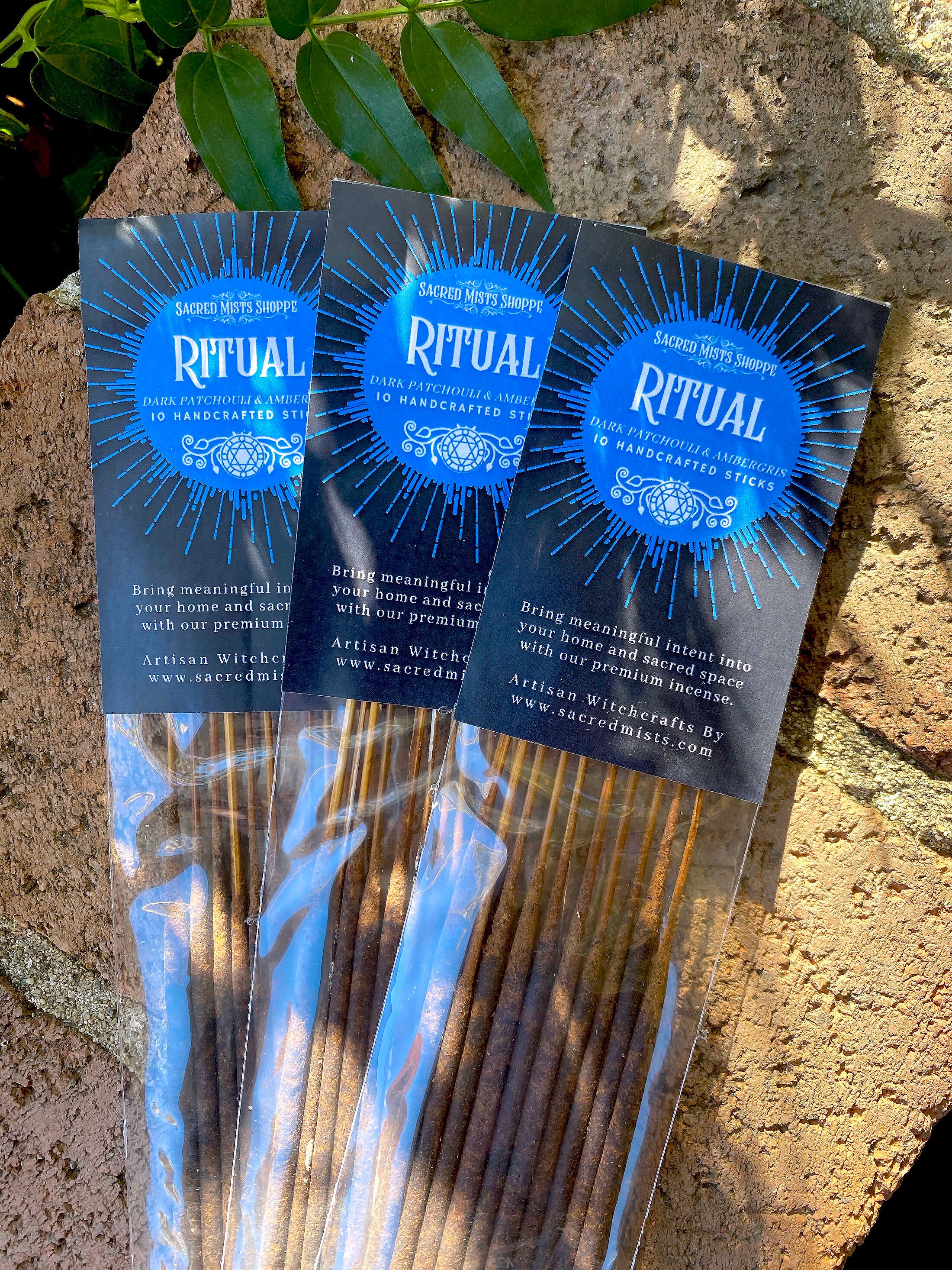 Ritual Incense Sticks Dark Patchouli & Ambergris Handmade for Ritual,…