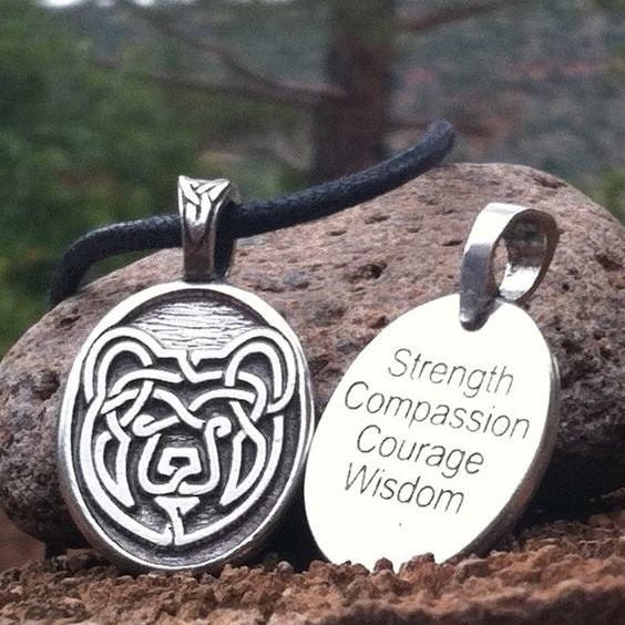 Celtic bear pendant sale