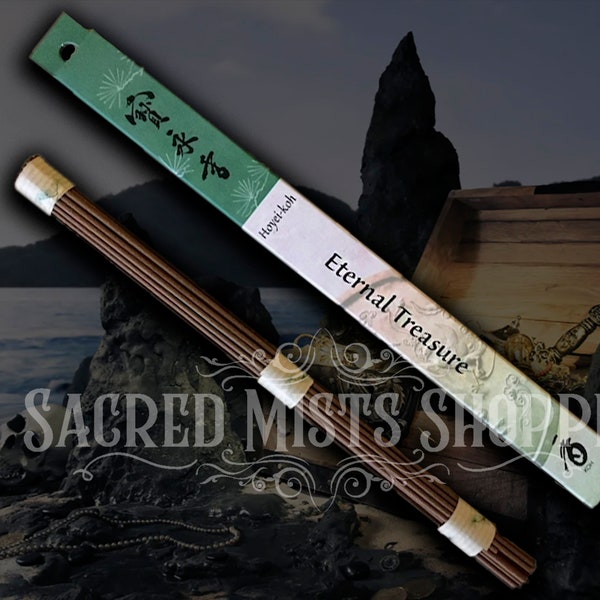 Eternal Treasure Incense Sticks Shoyeido Japanese Koh for Sacred Space, Meditation, Ritual, Devotions, Balance, Good Fortune, Attraction