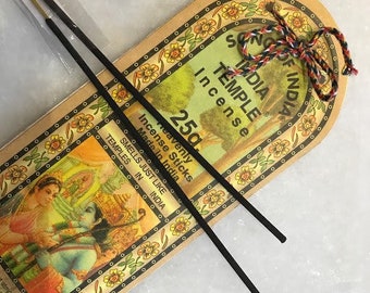Song of India Hand-Rolled Temple Incense Sticks for Creating Sacred Space, Devotions, Offerings, Meditation, Sacred Space, Ritual, Spells