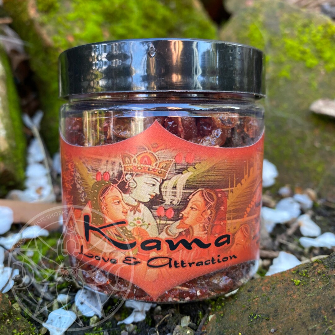 Kama Resin Incense for Love Attraction Sacred Space Ritual Etsy