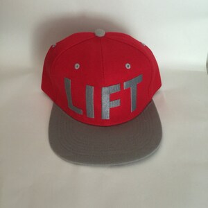LIFT Grey/Red Snapback Hat