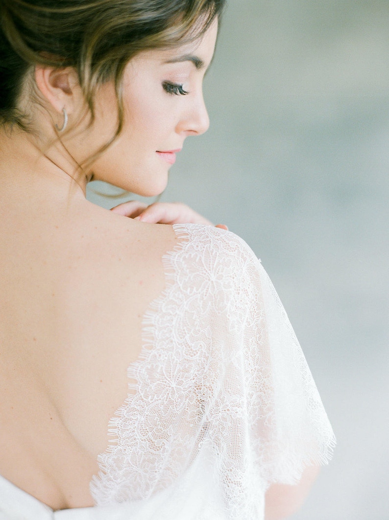 Wedding Dress Topper, Wedding Dress Cover Up, Bridal Cover Up, Lace