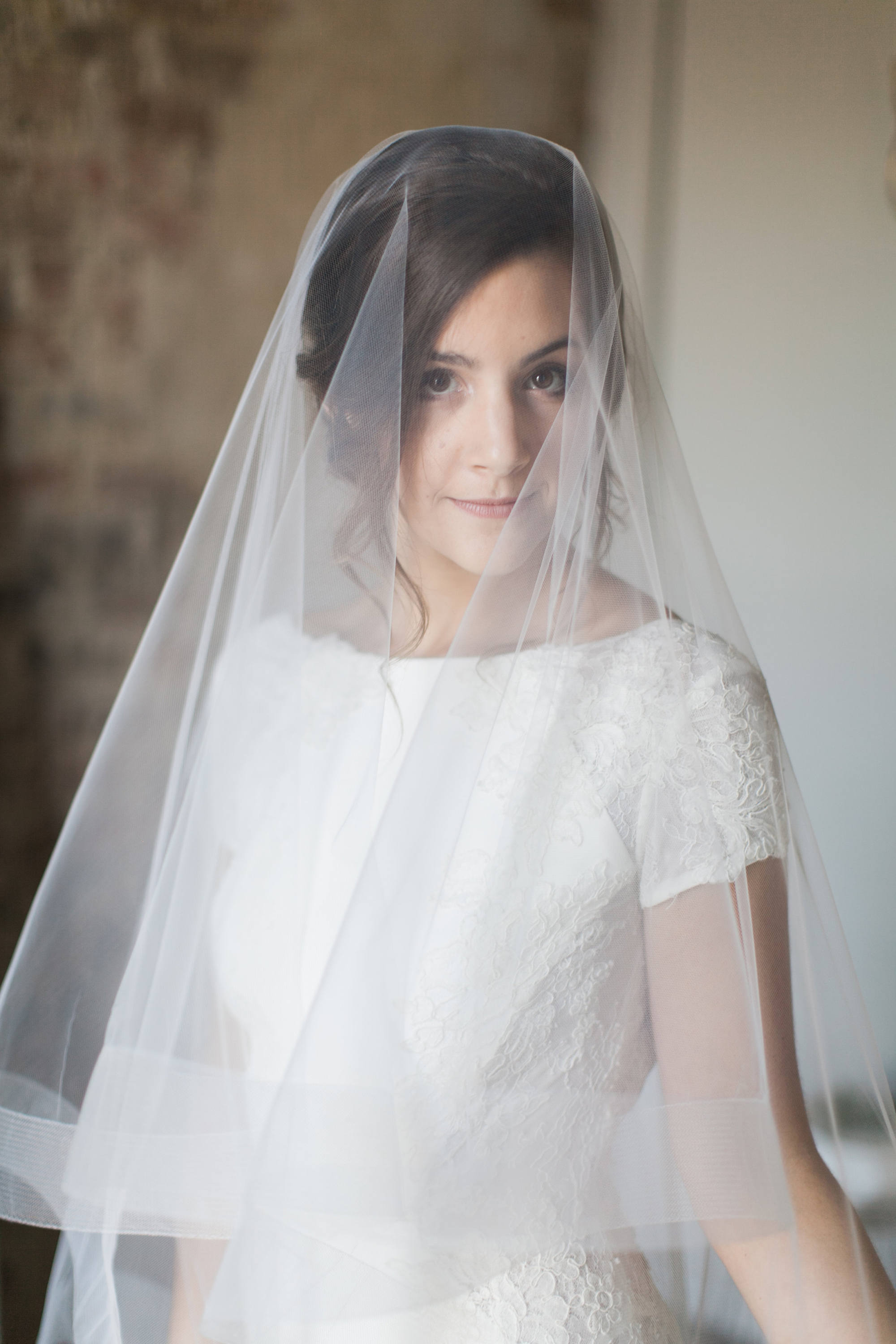 Horsehair Trim Veil Bridal Veil Wedding Veil Drop Veil Etsy