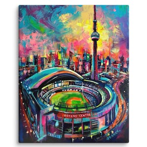 Go Jays Go - impression d'art mural sur toile - Toronto - par Carlie Pearce