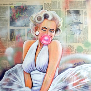 Marilyn Monroe Pop Art - Stampa artistica firmata - di Carlie Pearce