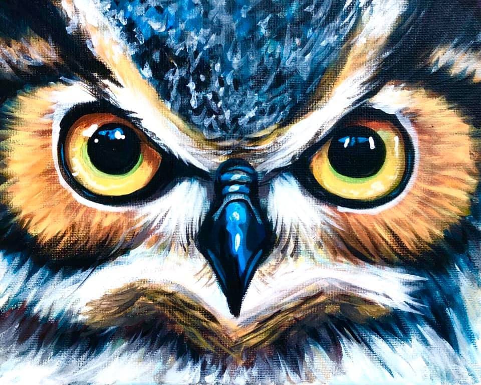 Free Shipping by Carlie Pearce Blue Jay Eyes Signed Art Print Free Shipping by Carlie Pearce Blue Jay Eyes Signed Art Print
