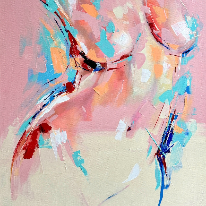Nude Woman Painting - Etsy