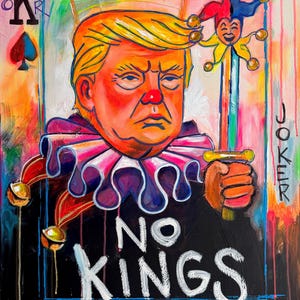 No Kings - (PRINT) Pop Art Portrait - Signed Art Print - by Carlie Pearce