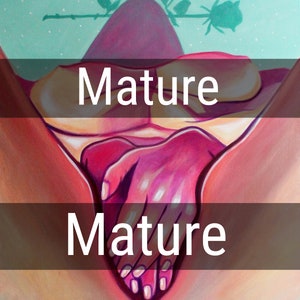 Way Down We Go (Mature) - Figure Self Love - Signed Print - by Carlie Pearce