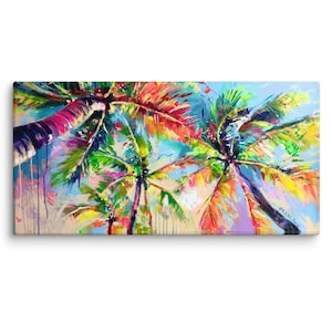 Palm Trees - Canvas Print Wall Art - by Carlie Pearce