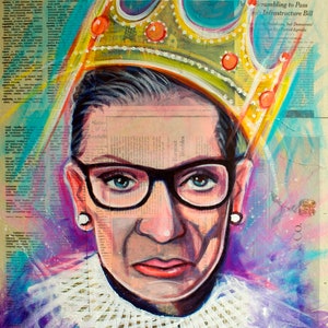 The Notorious RBG (Ruth Bader Ginsburg) - signierter Kunstdruck - von Carlie Pearce