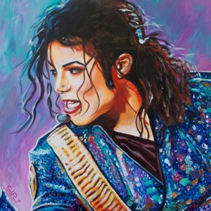 Michael Jackson - Signed Art Print - Free Shipping - by Carlie Pearce