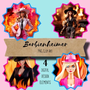 Prediseñadas digitales de Barbienheimer