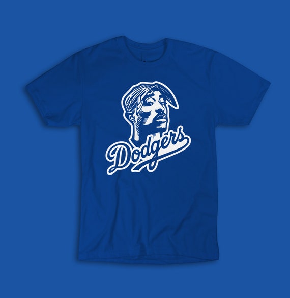 tupac dodgers shirt