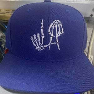 LA Hands/Fingers Bones • Los Angeles • Baseball hat Snapback