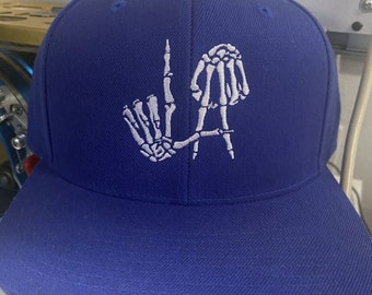 LA Hands/Fingers Bones • Los Angeles • Baseball hat Snapback