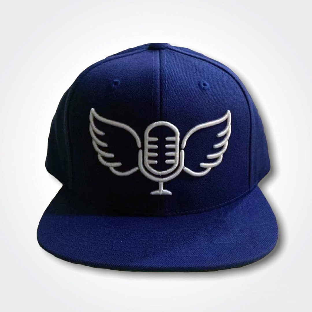 Vin Scully Microphone Wings Hat • Los Angeles • Baseball Hat