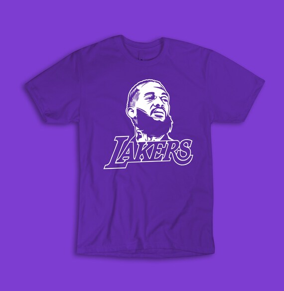 nipsey hussle lakers shirt