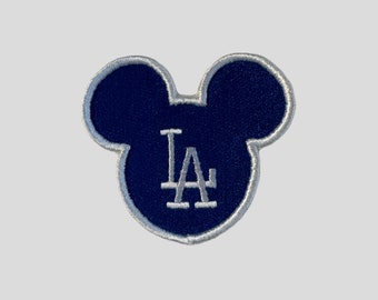 Mickey Ears DisneyLA Dodgers Inspired Patch • Los Angeles • Baseball • Embroidered Patch