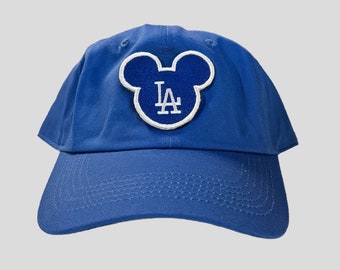Mickey Ears DisneyLA Dodgers Inspired • Los Angeles • Baseball Dad hat • Gifts for Him/Her • Embroidered 3D Puff