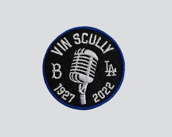 Vin Scully Commemorative Patch Iron on • Los Angeles • Baseball • Patches