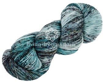 GALILEA METEOR SHOWER: Superwash 80/20 Merino Wool & Nylon Hand Painted Sock Yarn, Super Soft and Strong, 8-Ply Fingering Weight, Speckled