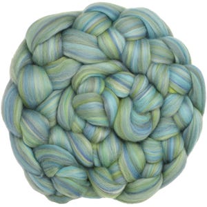 Fibra Merino Superfina 100%: Mecha de Lã Penteada Macia, Mistura de Cores para Fiação, Feltragem, Tecelagem e Artes Têxteis. Círculo dos Vencedores - Piscina de Maré