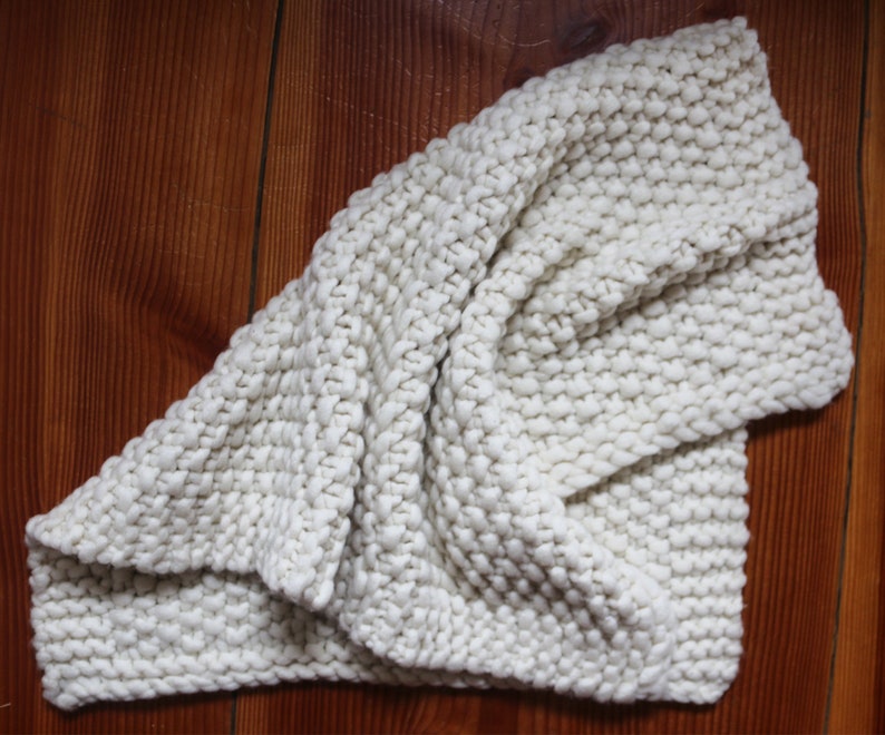 Chunky Blanket KNITTING KIT Super Bulky Thick Yarn Merino Wool Etsy