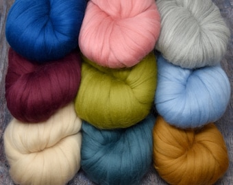 Laine mérinos Air - Laine mèche géante n° 7. Super doux, extra épais, 1 épaisseur pour les cagoules, les jetés, les afghans et les couvertures en tricot ou au crochet.
