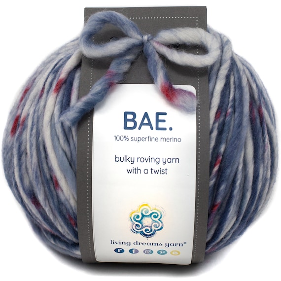 100% Extrafine Merino Wool: 5 Bulky Weight Roving Yarn, Cuddly, Strong &  Super Soft for Next to Skin Winter Knits. Bae Domestic Bliss 