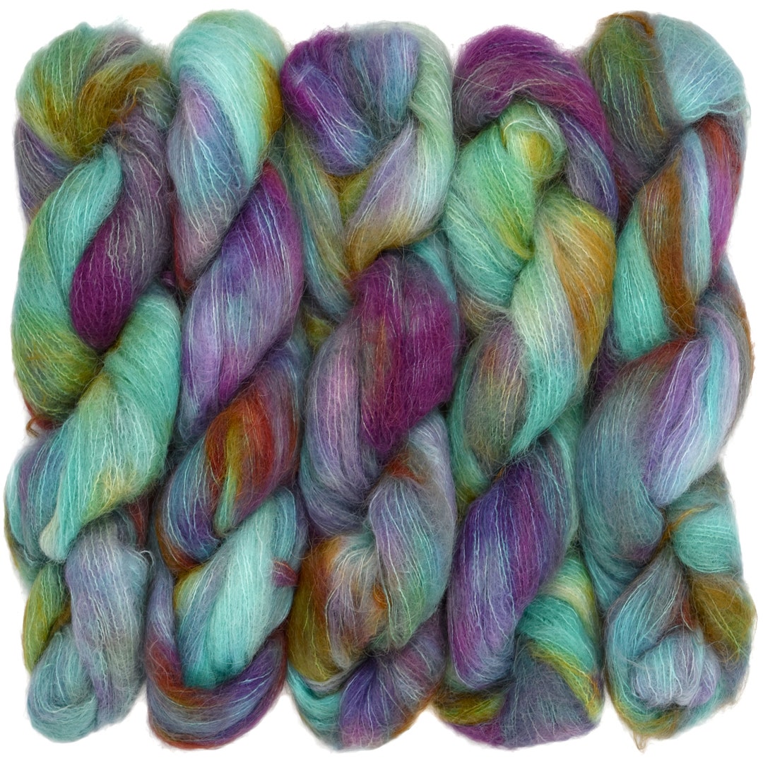 Brushed Suri Alpaca Nonitchy, Supersoft Lace Yarn for Knitting and Crochet, Pacific Northwest