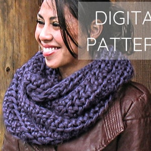 ELEGANCE Cowl Knitting Pattern - Written Pattern w/ Photo Tutorial. DIY Easy to Follow Instructions. Skill Level: Basic, beginner-friendly