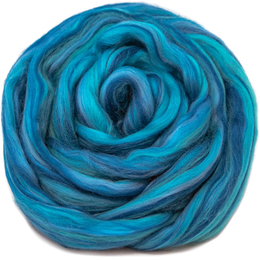 100% Merino Wool Roving. Soft Colorful Combed Top Roving, Hand Wheel ...